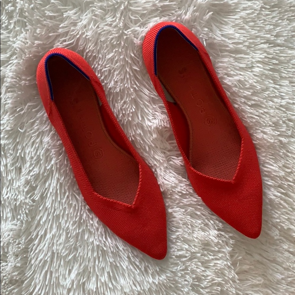 Rothy’s Pointed Flats - Chili Red